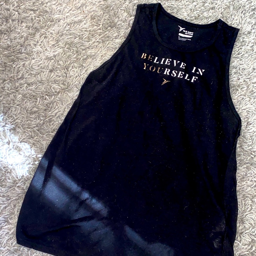 Old Navy Activewear Tank “BElieve in YOUrself”